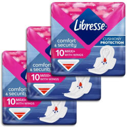 Libresse Maxi+ szárnyas egészségügyi betét (3x10 db)