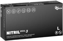 Espeon Gloves Nitril Ideal3 Powder Free Gloves Black 100 ks - L mănuși L