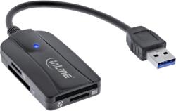InLine 66772A kártyaolvasó USB 3.2 Gen 1 (3.1 Gen 1) Type-A Fekete (66772A) (66772A)