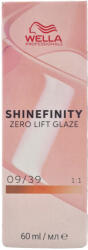 Wella Shinefinity Zero Lift Glaze 60 ml Vopsea fără de amoniac 09/39 Iridescent Gold