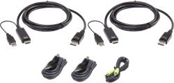 ATEN 2L-7D02UHDPX5 KVM kábel Fekete 1, 8 M (2L-7D02UHDPX5) (2L-7D02UHDPX5)