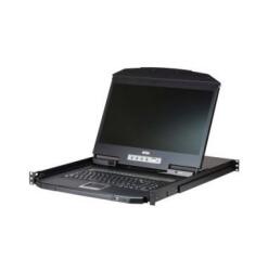 ATEN CL3108NX rack konzol 47 cm (18.5") 1366 x 768 pixelek Fém, Műanyag Fekete 1U (14.01. 7118) (14.01.7118)