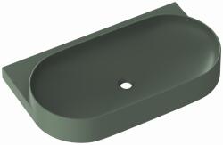 RAVAK Yard mosdótál 80.5x50 cm félkör alakú klasszikus XJX08280000 (XJX08280000)