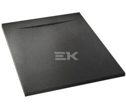 Sanotechnik SMC 90 szögletes zuhanytálca, fekete (9090B) - ekereskedohaz