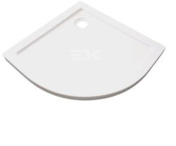 Sanotechnik ZEUS 90 íves zuhanytálca, fehér, kőhatású, R550 (GR90SW)