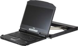 ATEN CL3800NW rack konzol 47 cm (18.5") 1920 x 1080 pixelek Fém, Műanyag Fekete 1U (CL3800NW-UK) (CL3800NW-UK)
