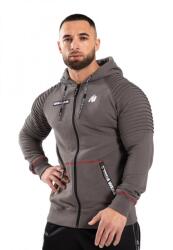 Gorilla Wear - Georgia Zipped Hoodie - Férfi Zipzáras Pulóver - Szürke