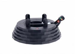 4-Home Suport pentru brad de Crăciun cu pedală Comfort Deluxe, negru, negru