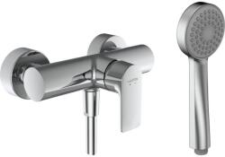 Laufen CITYPLUS Komplett egykaros zuhany csaptelep, 1500 mm-es flexibilis zuhanytömlővel és kézi zuhanyozóval , Króm HF505350100600 (HF505350100600)