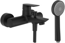 Laufen CITYPLUS Komplett egykaros kád csaptelep, 1500 mm-es flexibilis zuhanytömlővel és kézi zuhanyozóval , Matt Titán Fekete HF505360428600 (HF505360428600)