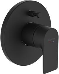 Laufen CITYPLUS Falba épített kád-zuhany csaptelep falon kívüli része átkapcsolóval Simiboxhoz, Matt Titán Fekete HF505389428000 (HF505389428000)
