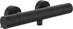Laufen THERM Egykaros termosztátos zuhany csaptelep, zuhanytartozékok nélkül, Matt Titán Fekete HF506551428630 (HF506551428630)