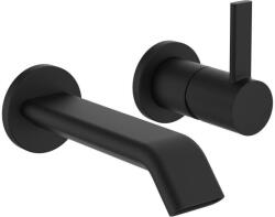 Laufen MEDA Falba épített, egykaros mosdó csaptelep falon kívüli része, 2-pontos Simiboxhoz, Matt Titán Fekete HF506622428000 (HF506622428000)