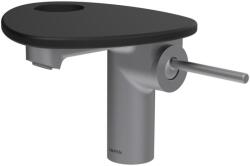 Laufen ADA Egykaros mosdó csaptelep, tálcalyukkal, Rozsdamentes Acél/Matt Fekete HF506702503000 (HF506702503000)