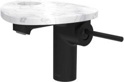 Laufen ADA Egykaros mosdó csaptelep, tálcalyukkal, Fekete/Márvány Fehér HF506702515000 (HF506702515000)