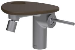 Laufen ADA Bidé csaptelep, Click-Clack lefolyófedővel, tálca lyukkal, Rozsdamentes Acél/Matt Kávé HF506710504000 (HF506710504000)