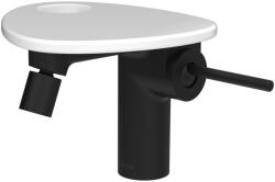 Laufen ADA Bidé csaptelep, Click-Clack lefolyófedővel, tálca lyukkal, Rozsdamentes Acél Fekete/Fényes Fehér HF506710511000 (HF506710511000)