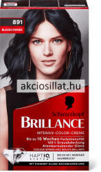 Schwarzkopf Brillance Intensiv krémhajfesték 891 Kékesfekete