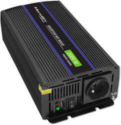 Qoltec Inverter 2000 trapéz 12V -> 230V 1000/2000W USB