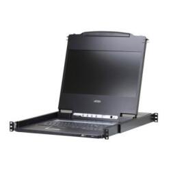 ATEN CL6700MW rack konzol 43, 9 cm (17.3") 1920 x 1080 pixelek Fém Fekete 1U (CL6700MW-ATA-2XK07GG) (CL6700MW-ATA-2XK07GG)
