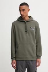 Tommy Hilfiger pamut melegítőfelső zöld, nyomott mintás, kapucnis, DM0DM22086 - zöld M