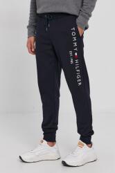 Tommy Hilfiger nadrág sötétkék, férfi, nyomott mintás - sötétkék M