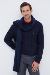 Tommy Hilfiger pamut pulóver könnyű, sötétkék - sötétkék M