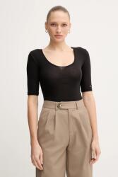 Tommy Hilfiger t-shirt fekete, WW0WW46116 - fekete XXXL