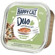 Happy Cat Duo Pástétomos Falatkák Szárnyas-Bárány100g Gyűjtőre (16db) rendelhető!