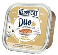 Happy Cat Duo Pástétomos Falatkák Marha-Nyúl 100g Gyűjtőre (16db) rendelhető!