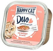 Happy Cat Duo Pástétomos Falatkák Szárnyas-Lazac 100g Gyűjtőre (16db) rendelhető!