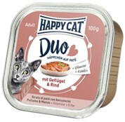 Happy Cat Duo Pástétomos Falatkák Szárnyas-Marha 100g Gyűjtőre (16db) rendelhető!