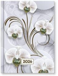 VECTRALINE Határidõnapló VECTRALINE Mystic White princess B/6 napi fehér lapos 2026 - tonerpiac