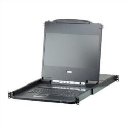 ATEN CL6708MW rack konzol 43, 9 cm (17.3") 1920 x 1080 pixelek Fém, Műanyag Fekete 1U (CL6708MW-ATA-2XK06UG) (CL6708MW-ATA-2XK06UG)