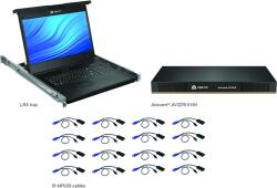 Vertiv Avocent LRA185KMM16D-205 rack konzol 48, 3 cm (19") 1366 x 768 pixelek Műanyag, Acél Fekete 1U (LRA185KMM16D-205) (LRA185KMM16D-205)
