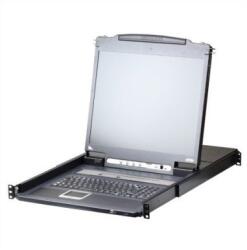 ATEN CL5708IM rack konzol 43, 2 cm (17") 1280 x 1024 pixelek Fém, Műanyag Fekete 1U (14.01. 6912) (14.01.6912)
