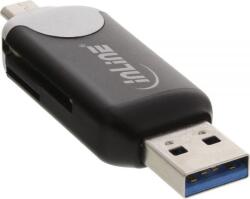 InLine 66779C kártyaolvasó USB/Micro-USB Fekete (66779C) (66779C)