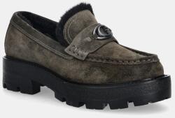 Guess velúr mokaszin YANIKAY - zöld Női 36