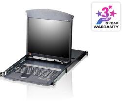 ATEN KL1516AM rack konzol 43, 2 cm (17") Fekete 2U (14.01. 6220) (14.01.6220)