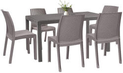 Leziter Set mobilier de grădină Hellda 6+1 cappuccino (LBIHELTA_LBIVANTA_6)