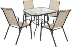 Leziter Set mobilier de grădină Juba 4+1 bej (XY-ST90_YX-C04_4)