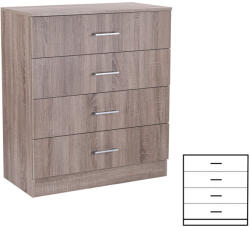 Leziter Comodă Miami cu 4 sertare 80x92 cm stejar York-stejar York (LMK4FYTYT) Comoda