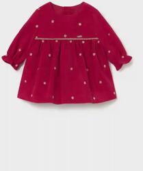 Mayoral Newborn bársony baba ruha piros, mini, harang alakú, 2820 - piros 86