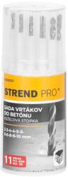 Strend Pro Fúrókészlet Strend Pro, betonhoz, hengeres szár, 13, 3x5, 4x5, 4 cm, csomag. 11 db