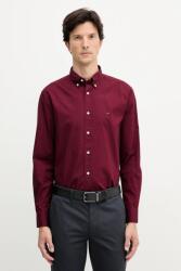 Tommy Hilfiger pamut ing legombolt galléros, regular, MW0MW37550 - burgundia M