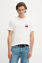 HUGO pamut póló fekete, nyomott mintás, 50544458 - bézs S