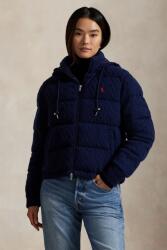 Ralph Lauren gyapjú dzseki sötétkék, téli, oversize, 211A92614 - sötétkék M
