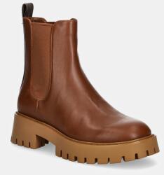 MICHAEL Michael Kors bőr bokacsizma Asher barna, női, platformos, 40F4ASFE6L. 227 - barna Női 37