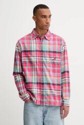 Tommy Hilfiger pamut ing galléros, rózsaszín, relaxed, DM0DM22020 - rózsaszín M