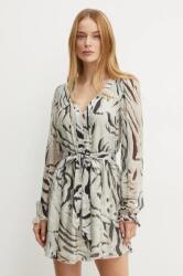 GUESS selyemkeverékes ruha MARCELLE - szürke M